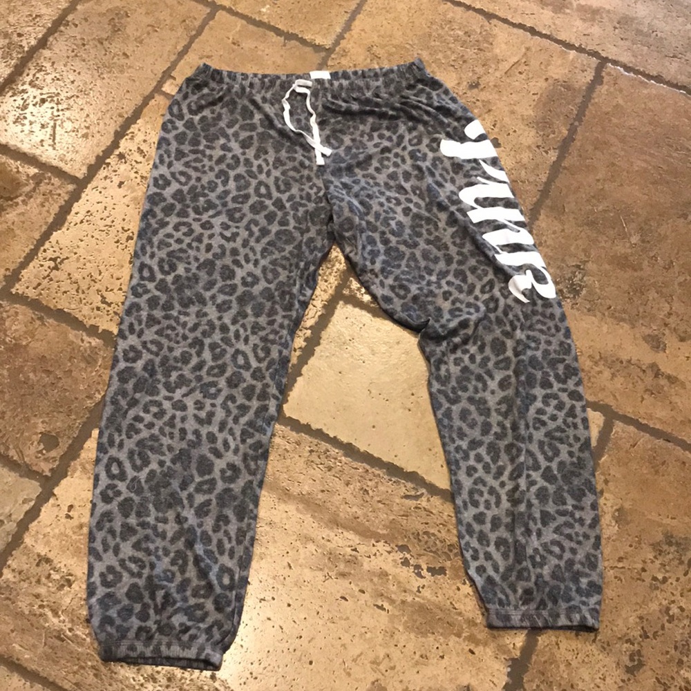PINK Leopard Print Jogger